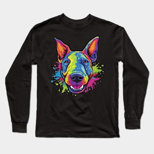 Bull Terrier Smiling Long Sleeve T-Shirt